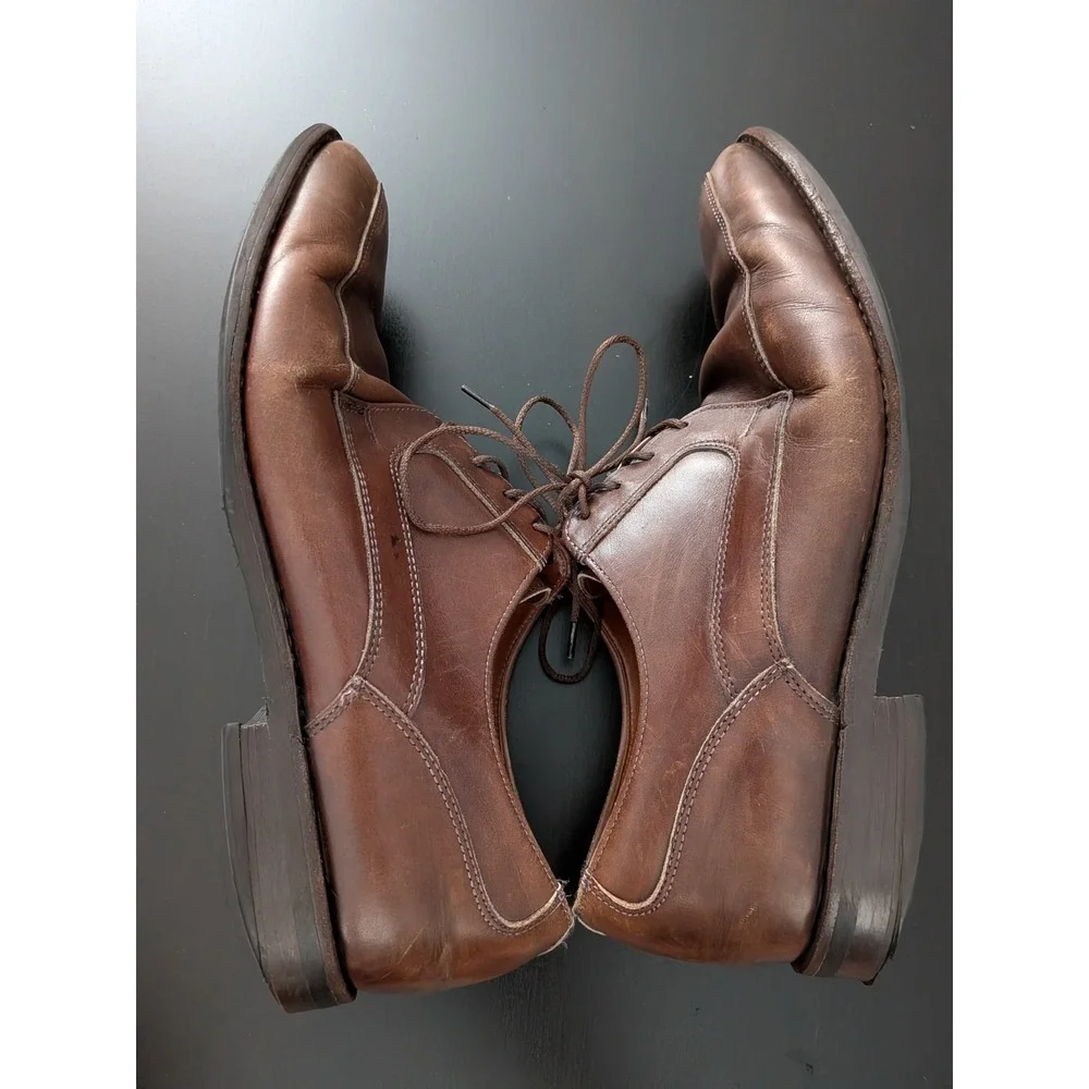 Allen Edmonds Montgomery Leather Dress Shoes Men's Walnut Brown‎ Lace Up Size 10